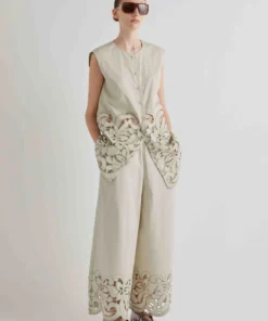 Meimeij Pantalone ampio con orlo - immagine 4