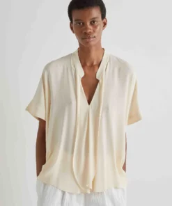 Meimeij blusa con rouches