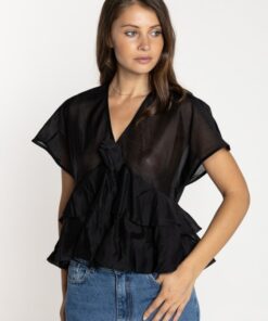 Lokita Blusa con fiore