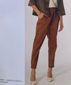 No-nà pantalone coulisse tabacco