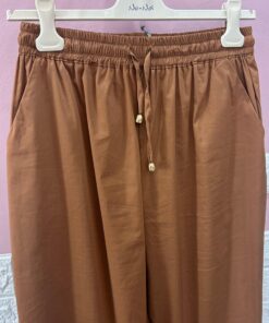 Alternative view of No-nà pantalone coulisse tabacco