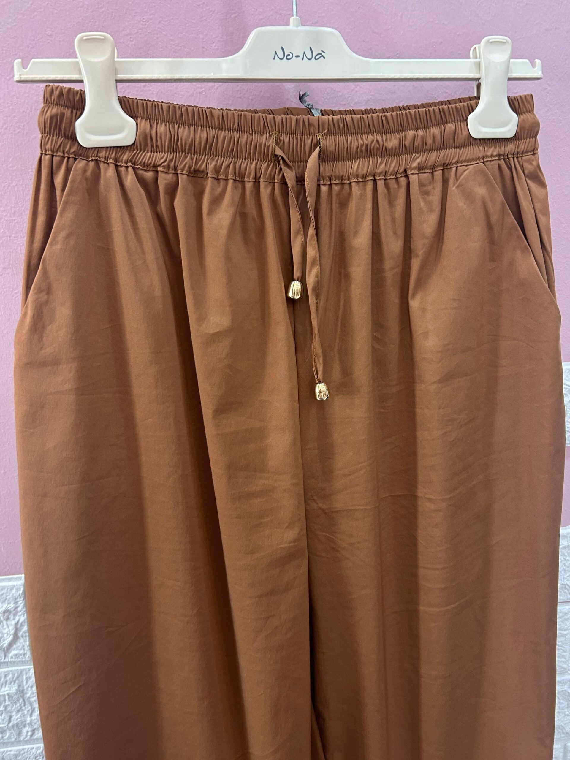 No-nà pantalone coulisse tabacco - immagine 2