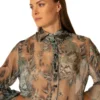 No-Nà Camicia fantasia bouquet
