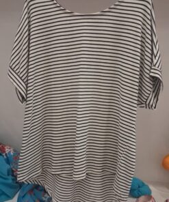 Alternative view of Karma Maglia a righe mezza manica