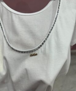 No-nà T-shirt applicazioni scollo - immagine 4