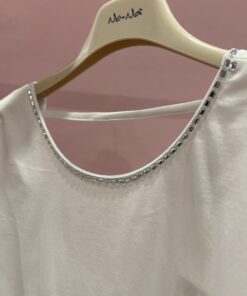 No-nà T-shirt applicazioni scollo